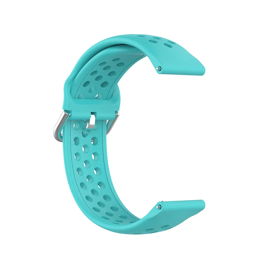 Cinturino Techsuit W004 per Samsung Galaxy Watch / Huawei Watch Series, 20mm, Turchese - immagine 1