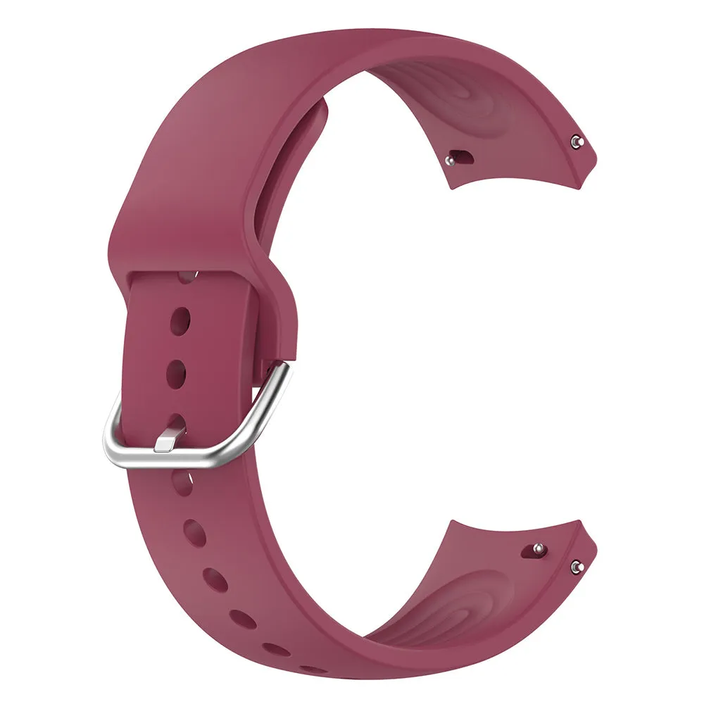 Cinturino Techsuit W003 per Huawei Watch / Xiaomi Watch Series, 22mm, Rosso Scuro - immagine 1