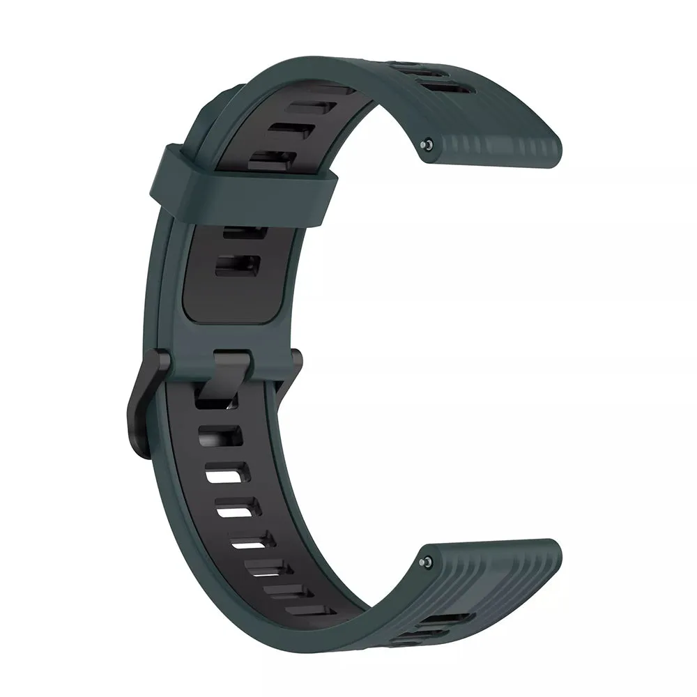 Cinturino Techsuit W002 per Samsung Galaxy Watch / Huawei Watch Series, 20mm, Verde - immagine 1