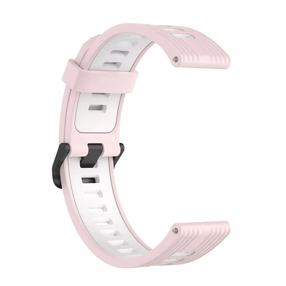 Cinturino Techsuit W002 per Samsung Galaxy Watch / Huawei Watch Series, 20mm, Rosa - immagine 1
