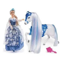 Set bambola Regina dei ghiacci con cavallo DISNEY PRINCESS GG03025 - immagine 1