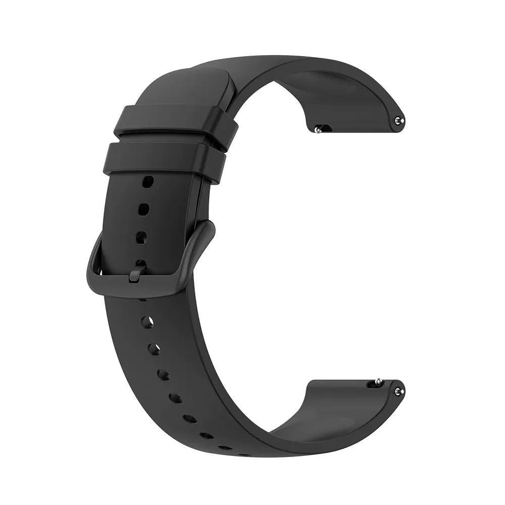 Cinturino Techsuit W001 per Samsung Galaxy Watch / Huawei Watch Series, 20mm, Nero - immagine 1