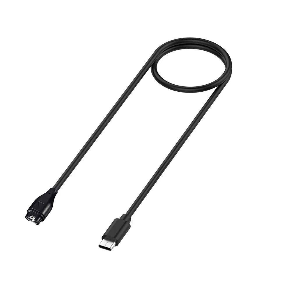 Cavo di Ricarica Techsuit TGC2 per Garmin Watch Fenix / vivoactive Series, USB-C, Nero - immagine 1