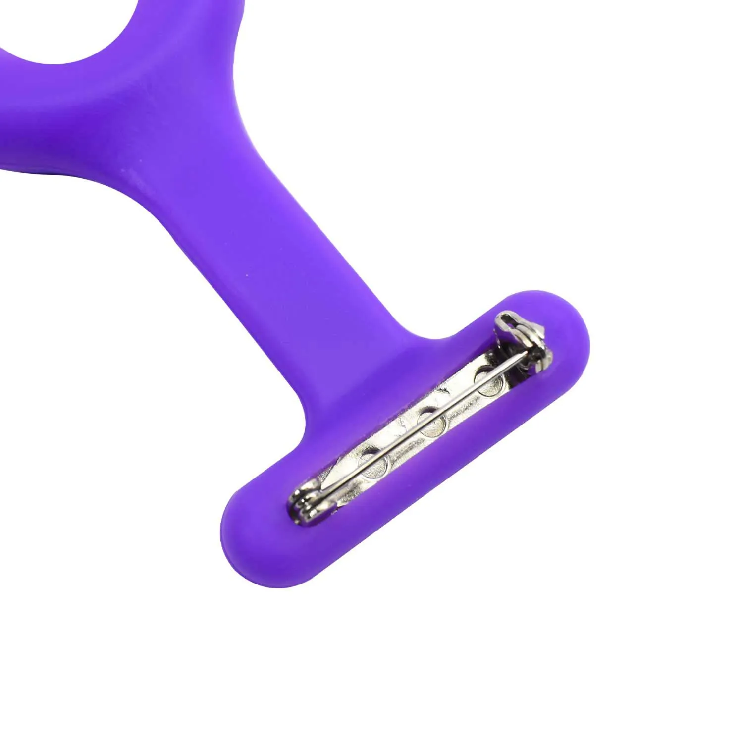 TRIXES Orologio da infermiere – Cinturino viola – Quadrante bianco - immagine 4