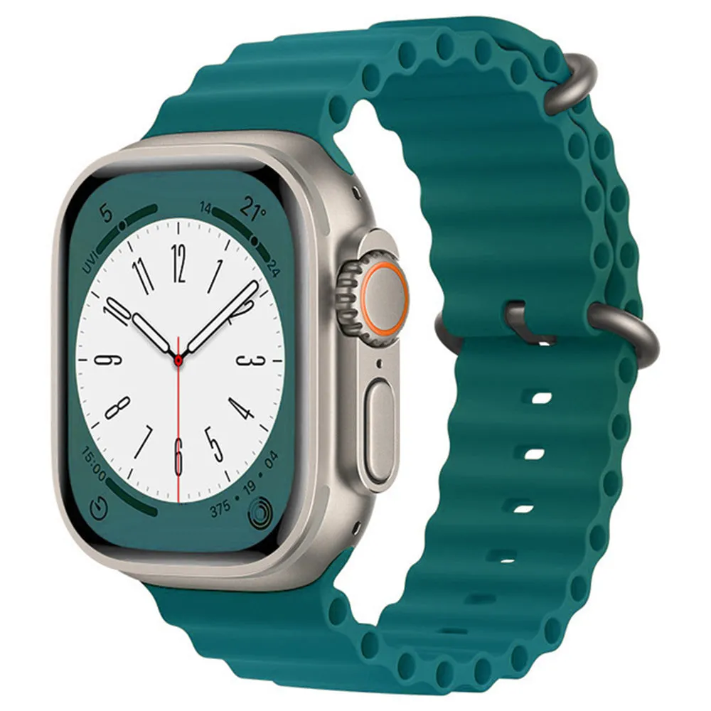 Cinturino Techsuit W038 per Apple Watch 49mm / 46mm / 45mm / 44mm / 42mm Series, Verde - immagine 1