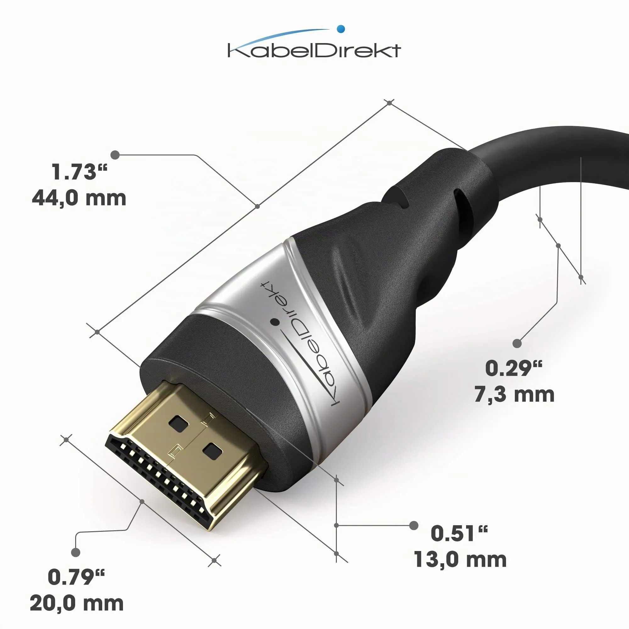 KabelDirekt – Cavo HDMI 2.1 10K & 8K – 1m, certificato - immagine 5