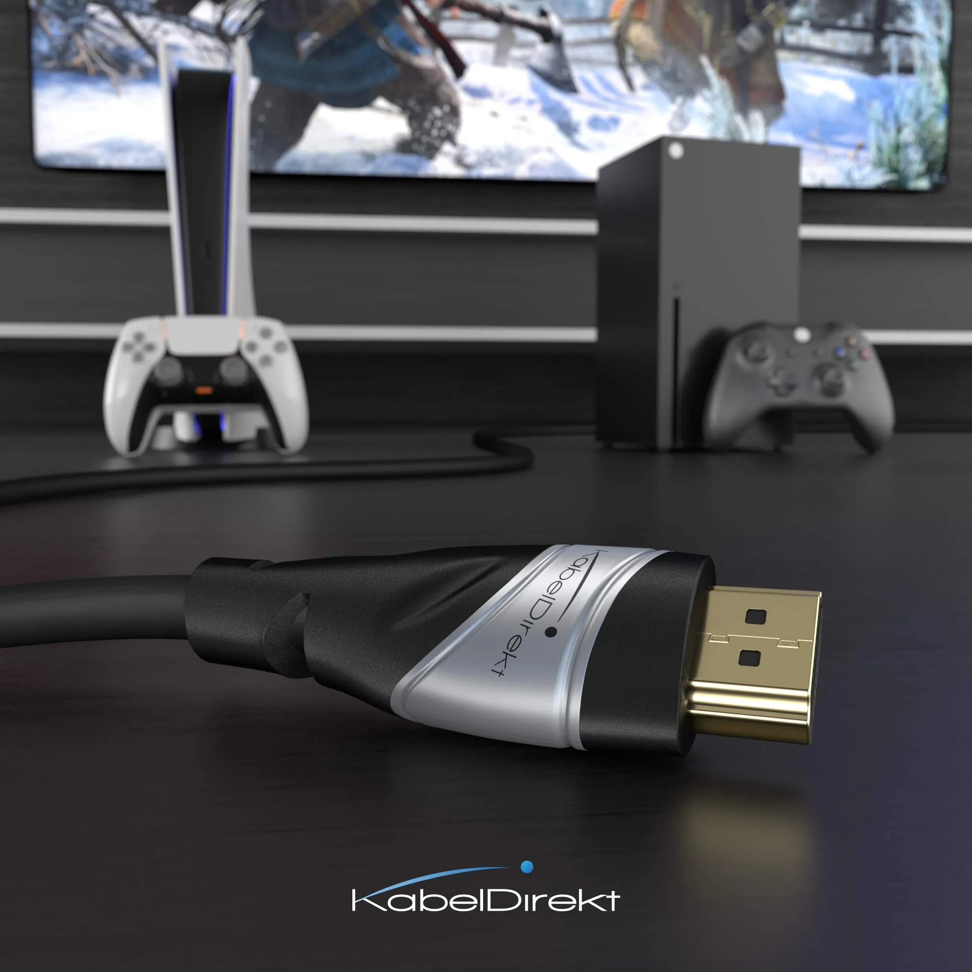 KabelDirekt – Cavo HDMI 2.1 10K & 8K – 4m, nero, certificato - immagine 6