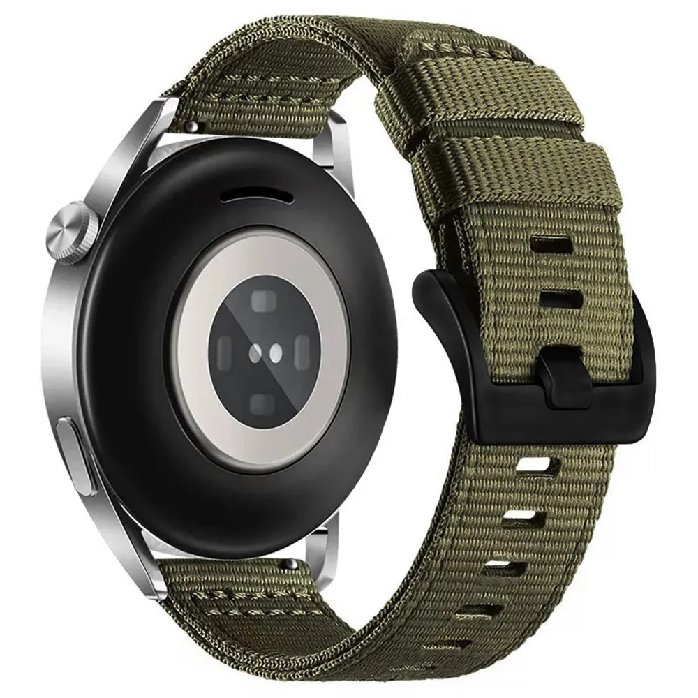Cinturino Techsuit W070 per Samsung Galaxy Watch / Huawei Watch Series, 20mm, Verde Scuro - immagine 1