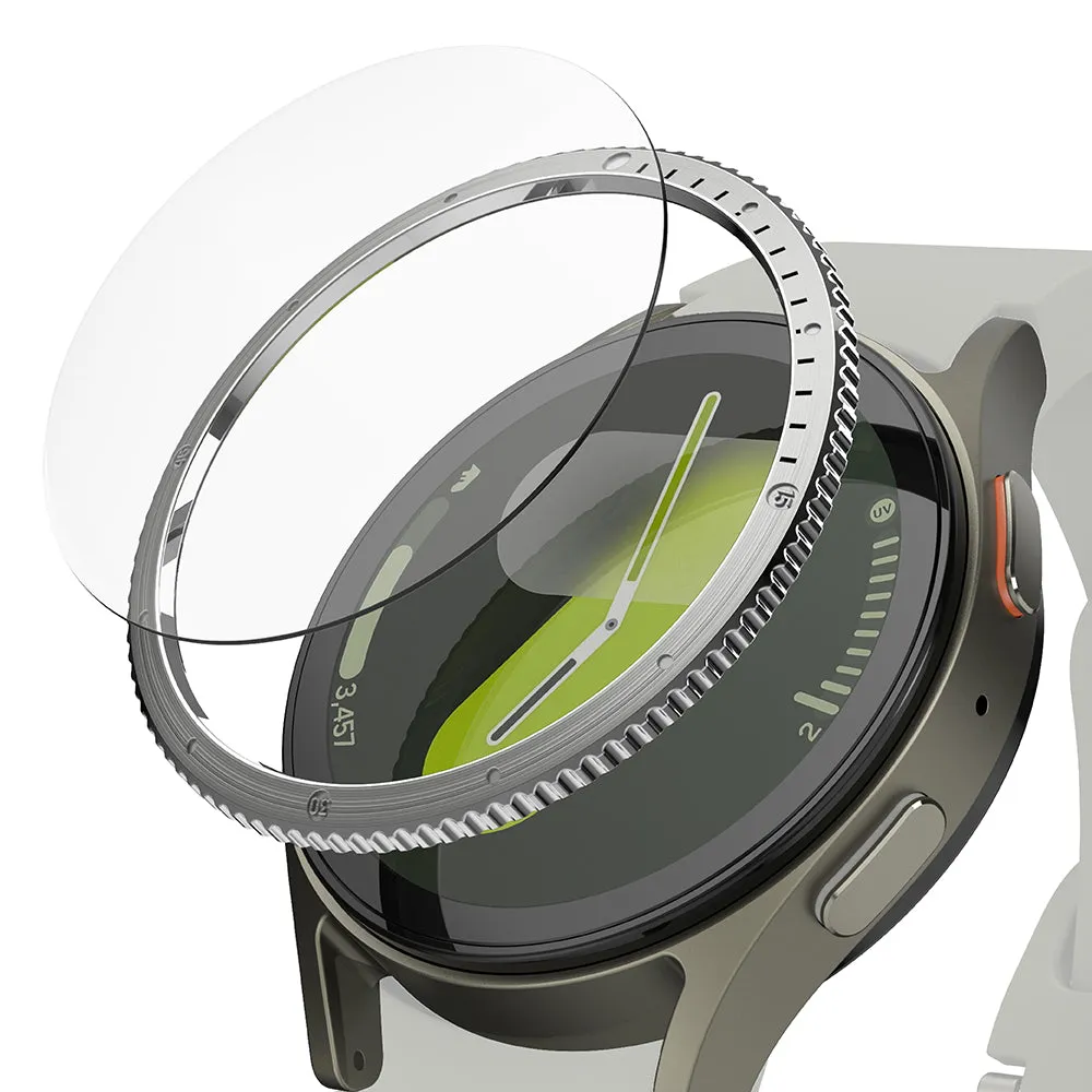 Cornice Protettiva Ringke Styling per Samsung Galaxy Watch7 40mm, Modello 7, Argento - immagine 1