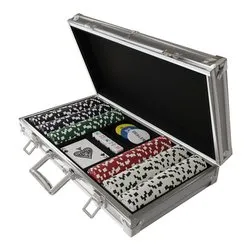 Carte gioco CLASSIC GAMES Poker set con valigetta alluminio e fiches 933405 003 - immagine 1