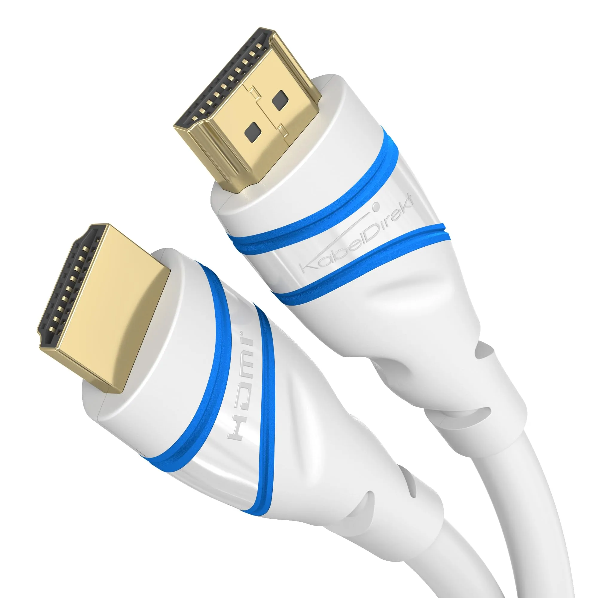 KabelDirekt – Cavo HDMI 2.1 10K & 8K – 1m, bianco, certificato - immagine 1