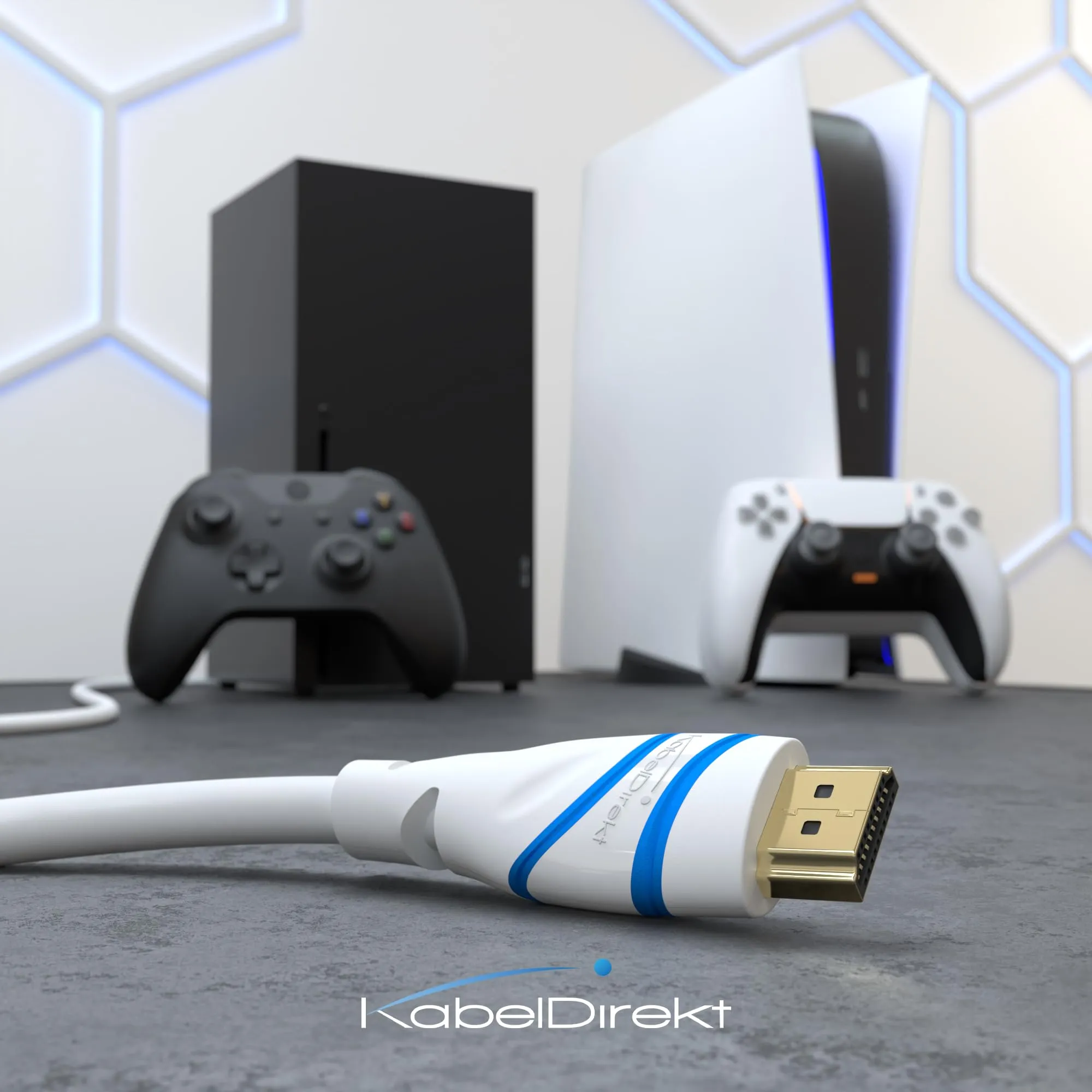KabelDirekt – Cavo HDMI 2.1 10K & 8K – 3m, bianco, certificato - immagine 5