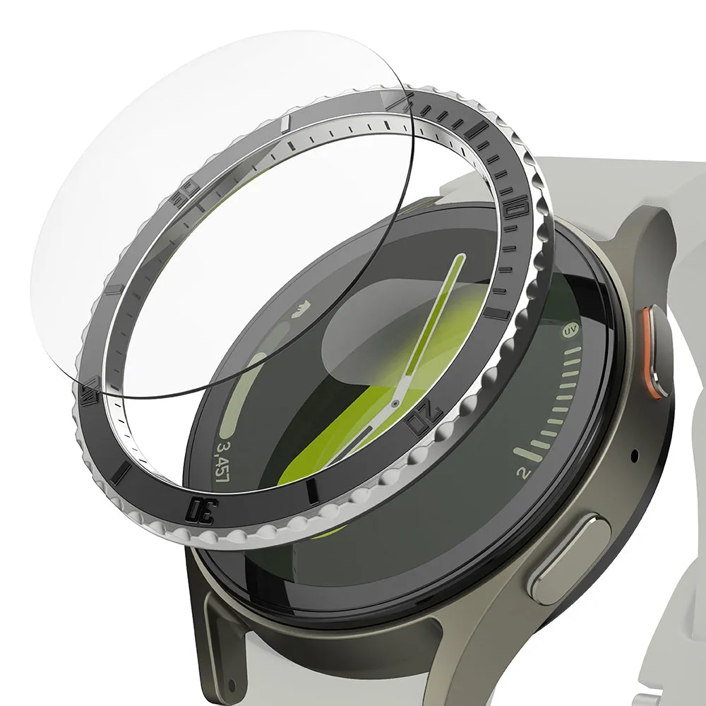 Cornice di Protezione Ringke Premium Styling per Samsung Galaxy Watch7 40mm, Modello 3, Nera - immagine 1