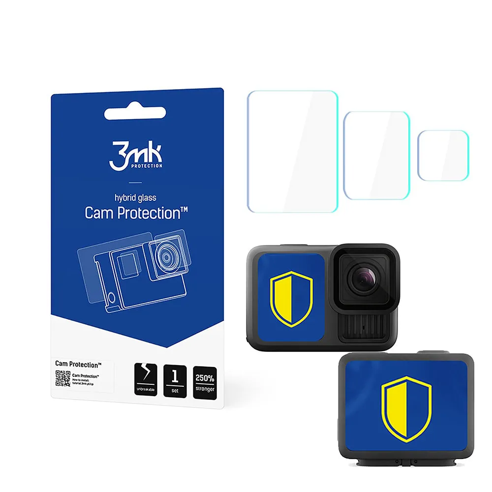 Pellicola Protettiva Schermo e Lente 3MK Cam Protection per GoPro Hero 13, Vetro Flessibile - immagine 1