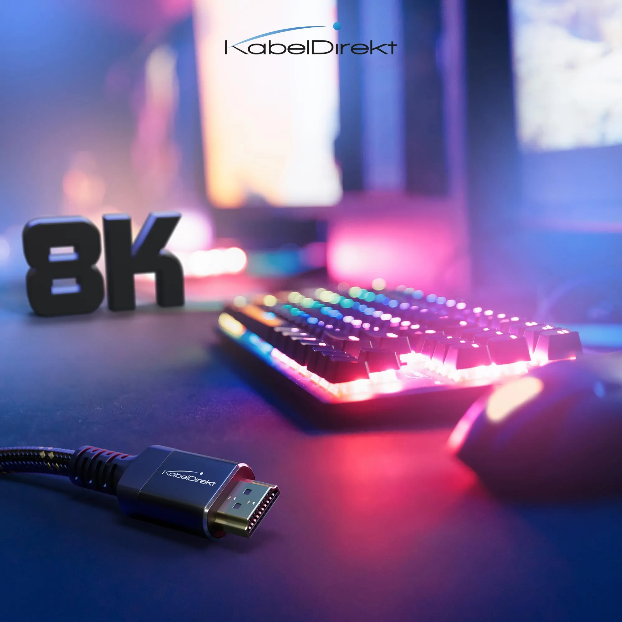KabelDirekt – Cavo HDMI 2.1b 8K/4K – 4m, metallo - immagine 6