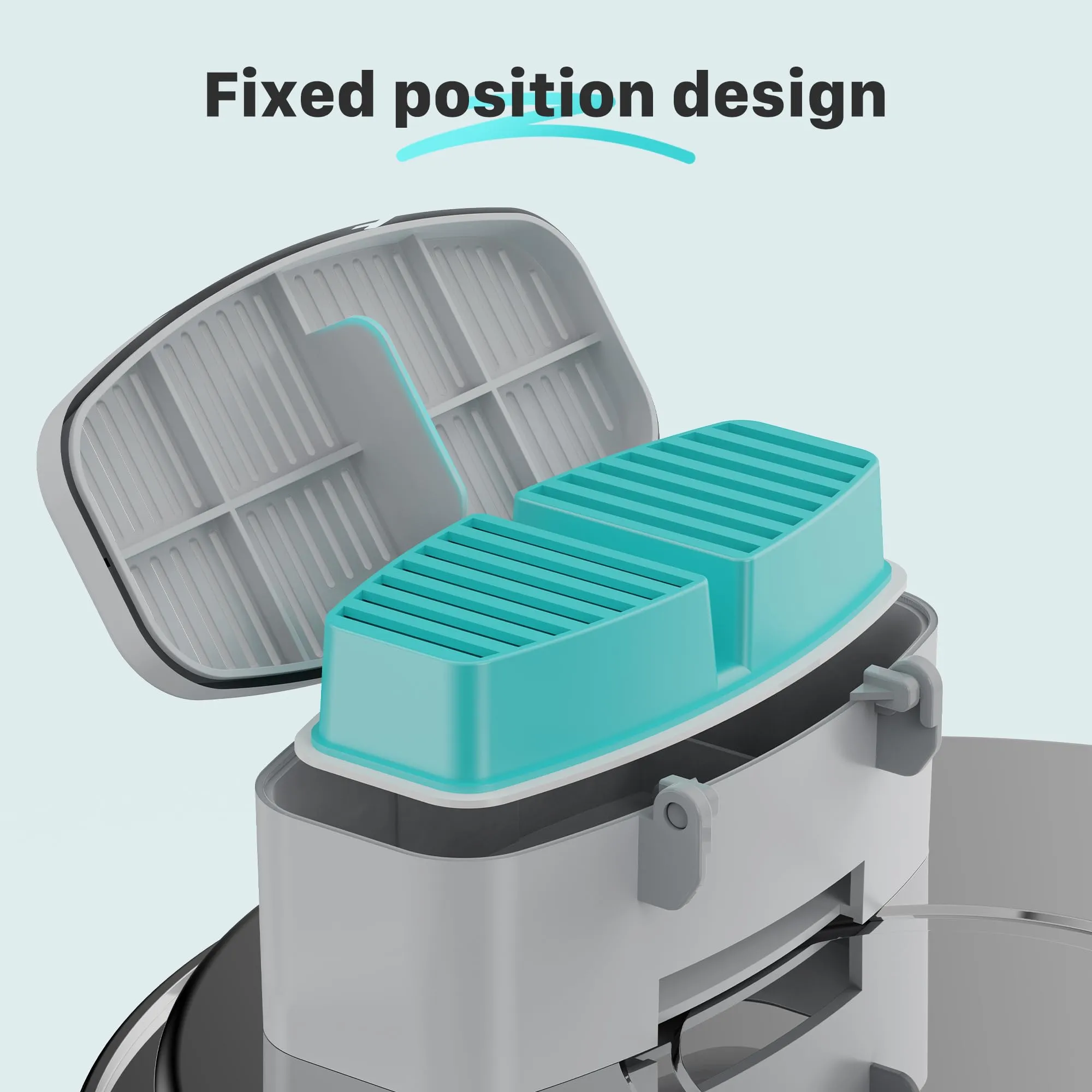 Filter BEMOONY Fontanella per Gatti Filtro, 12 Filtri a Carbone + 12 Spugne, Multi-Filtrazione, per 3.2L Fontana Per Gatti(H7), Filtrazione dei Peli Galleggianti, Addolcimento Dell'Acqua - immagine 6