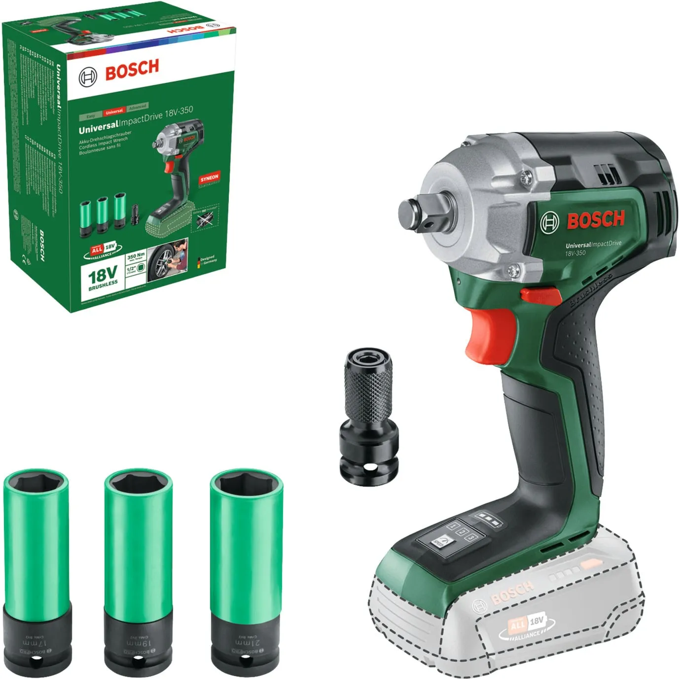 Avvitatore a impulsi a batteria UniversalImpactDrive 18V-350 solo - immagine 1