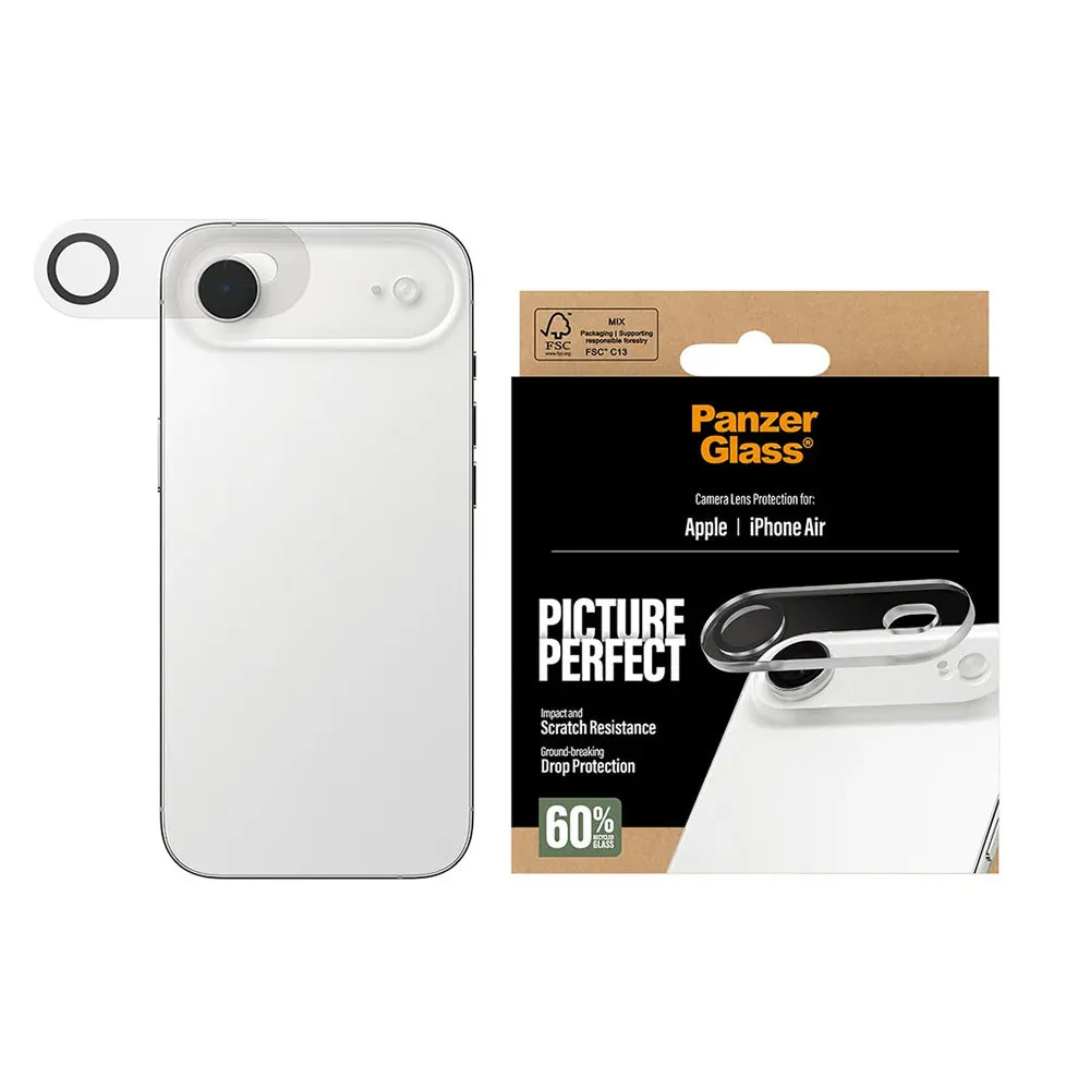 Pellicola Protettiva Posteriore PanzerGlass PicturePerfect per Apple iPhone 17 Air, Vetro Temperato, Trasparente - immagine 1