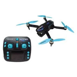 Drone Starbrush Cam 8 funzioni RC 2,4 GHz (17x19,5cm) RADIOFLY Nero e Azzurro 40037 - immagine 1