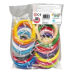 Ricariche PCL 20 pz da 3 mt per penna 3D CREATU' Colori assortiti 35238 - immagine 1