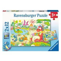 Puzzle 2x12 pz 36m+ (26x18cm) Assortito 83846 - immagine 1