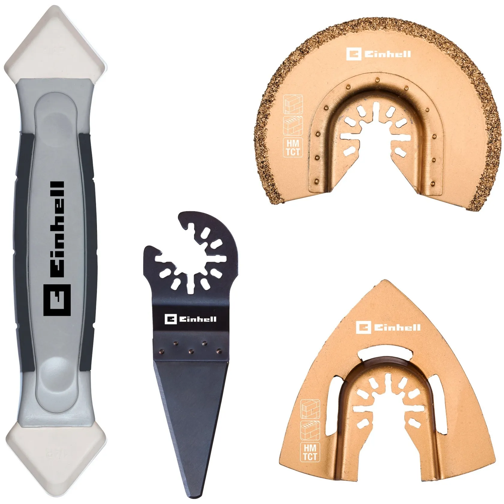 Set multiutensile per piastrelle, 4 pezzi, Mola abrasiva - immagine 1