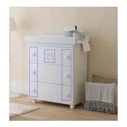 Kit pomoli bagnetto 6 pz con sagoma decoro applicabile TEO KITTEO - immagine 1
