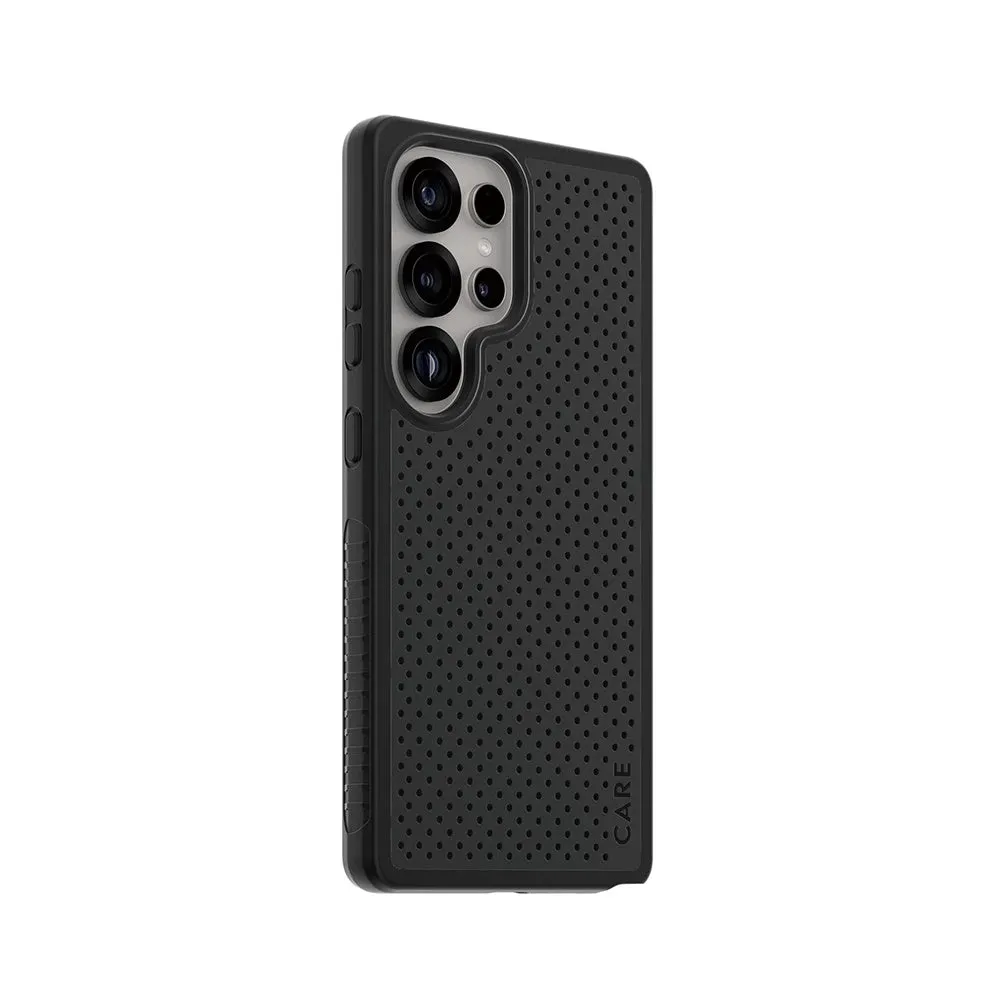 Custodia per Samsung Galaxy S25 Ultra S938, PanzerGlass, Care Feature Heat Beat, Nera - immagine 1