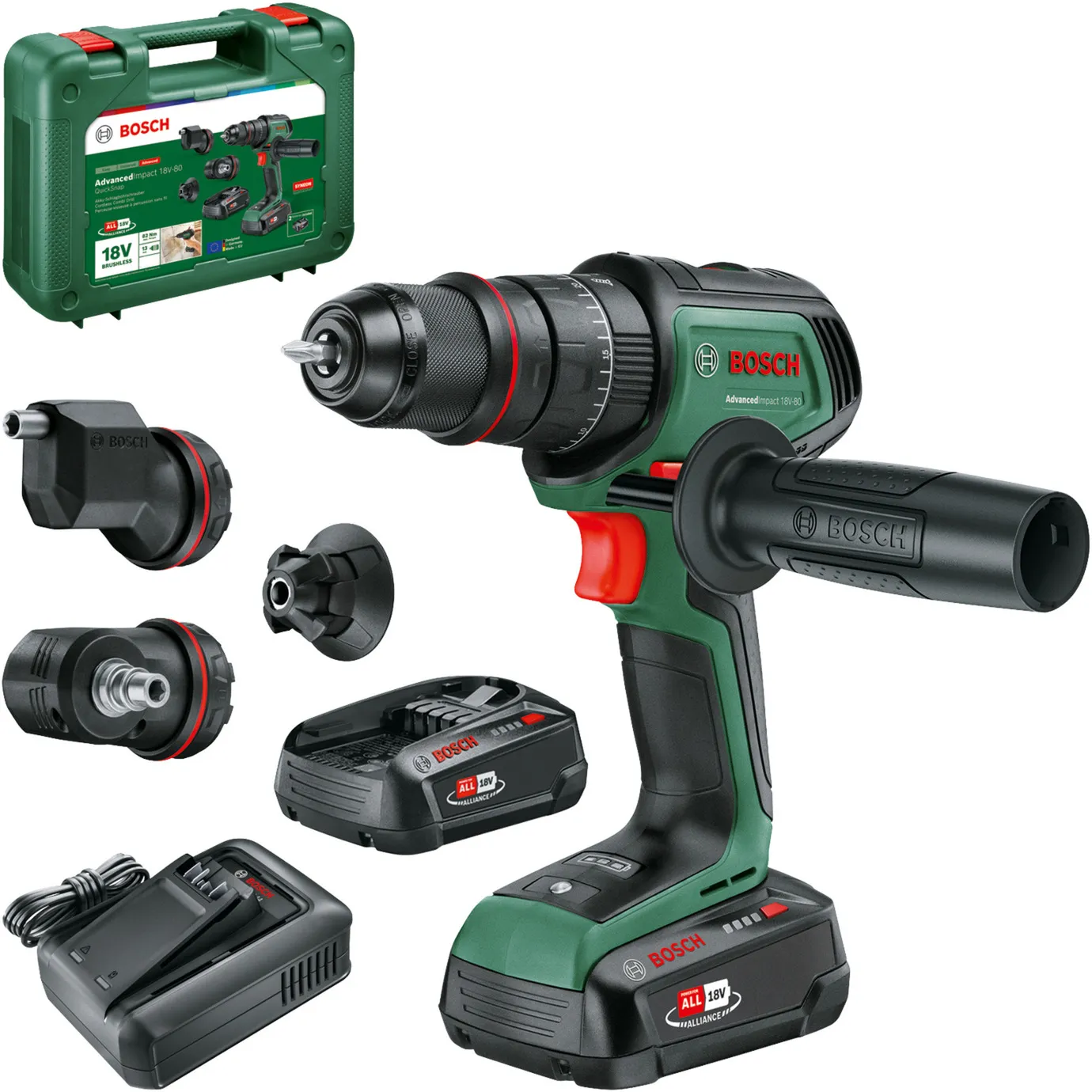 Trapano avvitatore a percussione a batteria AdvancedImpact 18V-80 QuickSnap - immagine 1