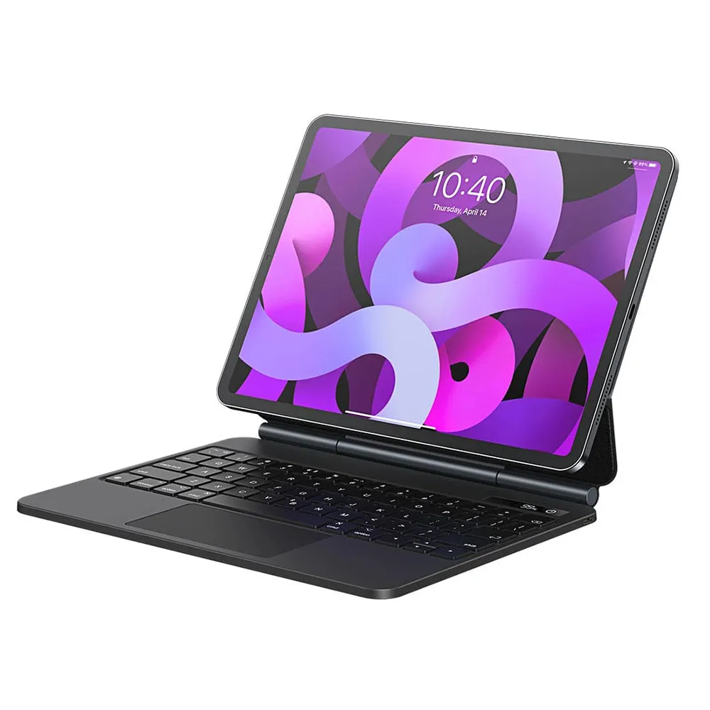 Custodia con Tastiera per Apple iPad Pro 12.9 (2022) / Pro 12.9 (2021) / Pro 12.9 (2020) / Pro 12.9 (2018), Baseus, Brilliance, Grigio ARJK010216 - immagine 1