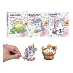 Set mosaico Kawaii Deco stickers DIAMANTINY Assortito 90067 - immagine 1