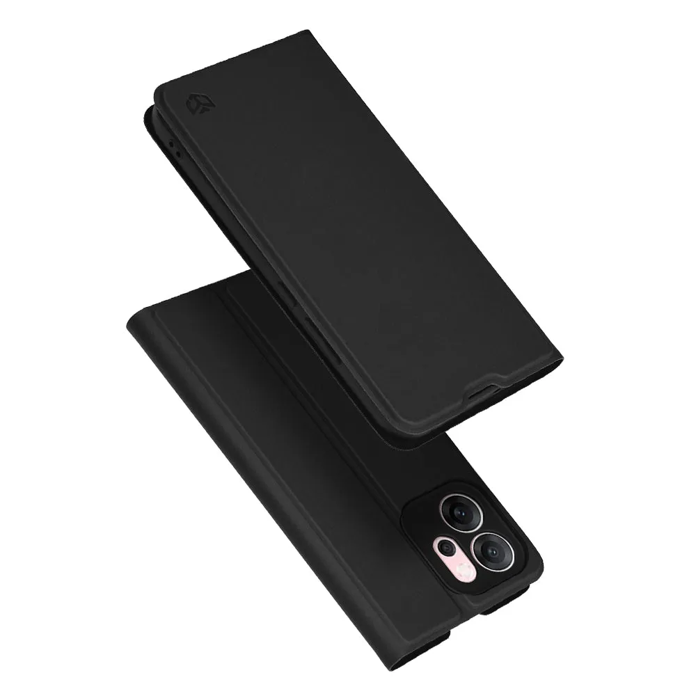 Custodia per Oppo Reno14 FS 5G / Reno14 F, Techsuit, Magskin Book, Nera - immagine 1