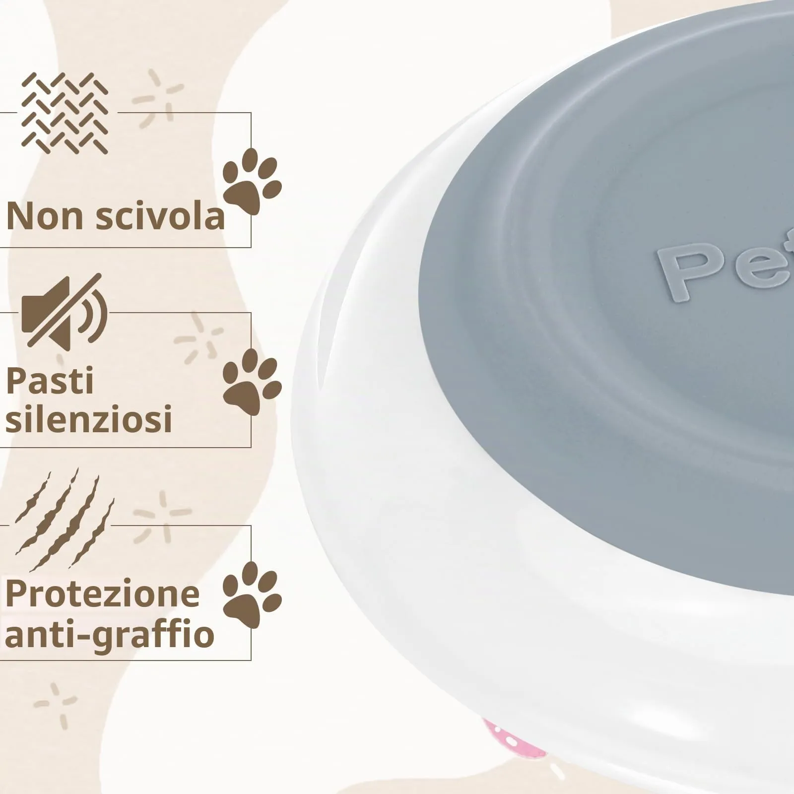 Alitree 6 Pezzi Ciotole per Gatti in Ceramica, Ciotola Gatti con Base - immagine 6