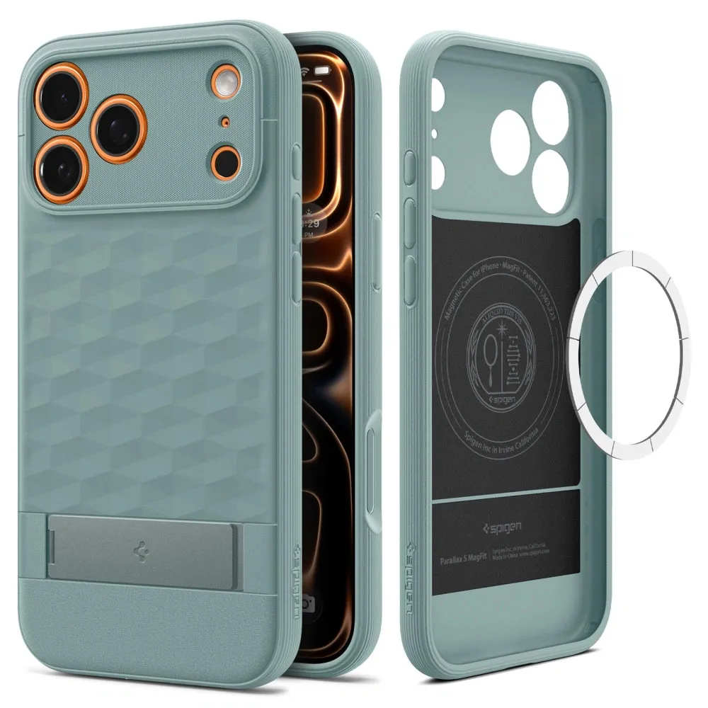 Custodia MagSafe per Apple iPhone 17 Pro Max, Spigen, Caseology Parallax S, Verde ACS09912 - immagine 1