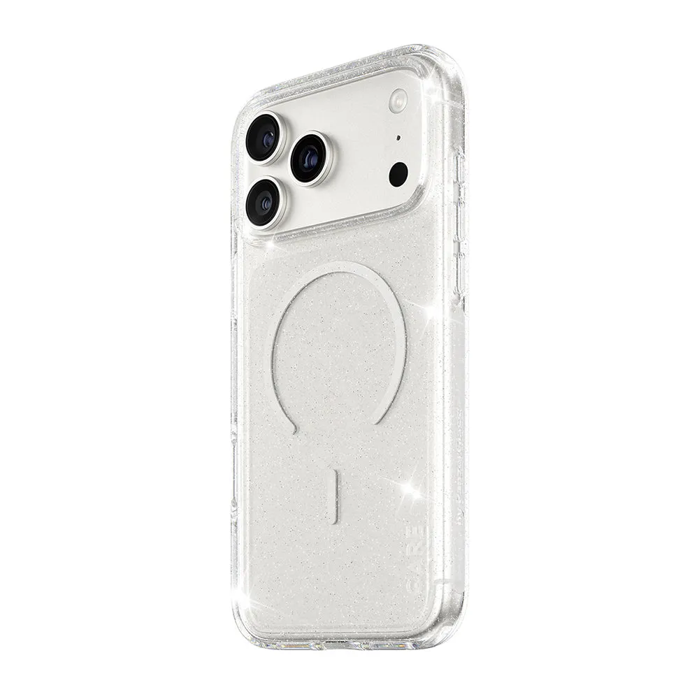 Custodia MagSafe per Apple iPhone 17 Pro Max, PanzerGlass, Care Urban Explorer Star Lit, Trasparente Bianca - immagine 1