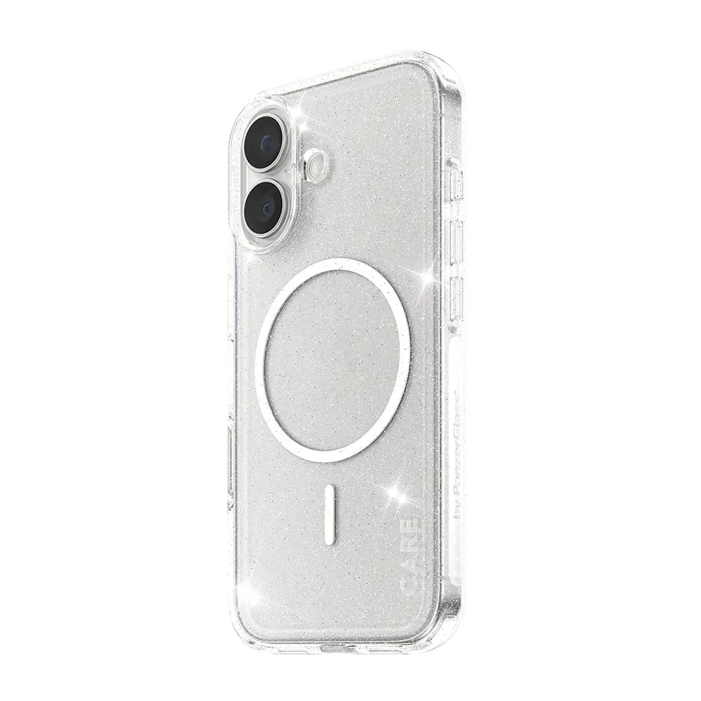 Custodia MagSafe per Apple iPhone 17, PanzerGlass, Care Urban Explorer Star Lit, Trasparente Bianca - immagine 1