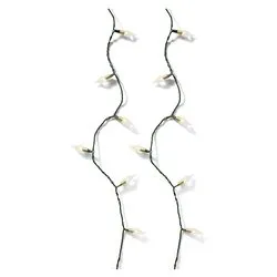 Filo Verde 180 luci - LED Bianco caldo (13 + 5 mt) 8 Giochi di luce IP44 493275 - immagine 1