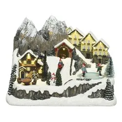 Paesaggio con movimento, luci e musica (32,5x21,5x24cm) 485627 - immagine 1
