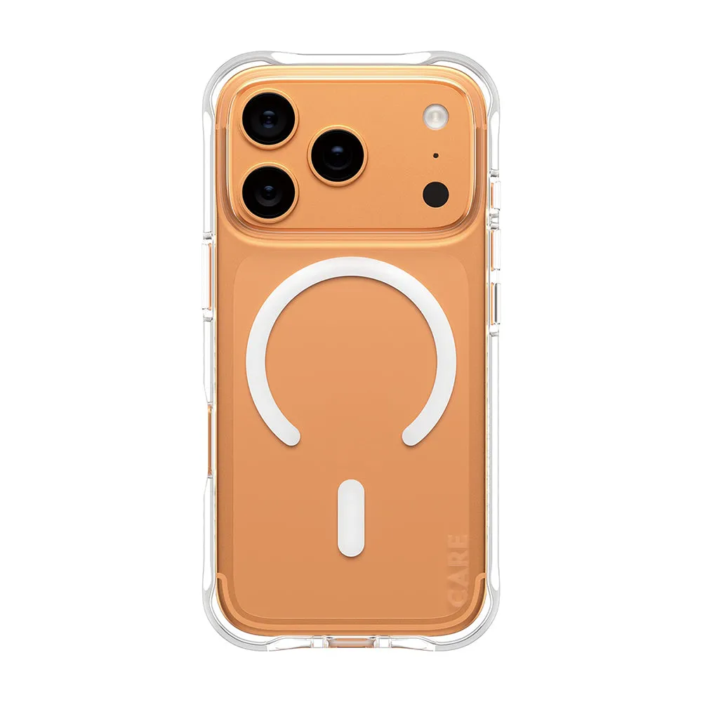 Custodia MagSafe per Apple iPhone 17 Pro, PanzerGlass, Fashionable Care, Bianco Trasparente - immagine 1