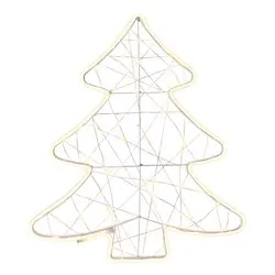 Albero 1 gioco di luce (46x1,2x52cm) (1pz) 272 luci - LED SMD Bianco caldo IP44 493864 - immagine 1
