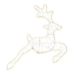 Renna 1 gioco di luce (62x1,2x58cm) (1pz) 370 luci - LED SMD Bianco caldo IP44 493866 - immagine 1