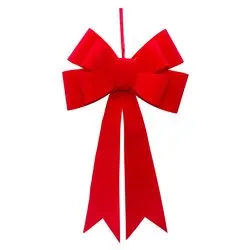 Fiocco Velvet Bow luce fissa (38x60cm) (1pz) 24 luci - MICROLED Bianco caldo IP20 82274 - immagine 1