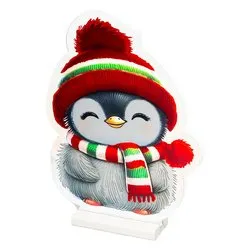 Pinguino luce fissa (27x1,3x37cm) (1pz) 216 luci - LED SMD Multicolore IP20 487899 - immagine 1