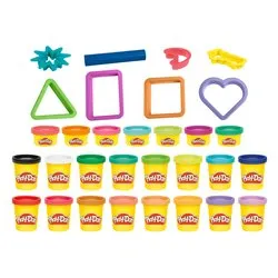 Pasta modellabile ( 16 vasetti 57gr, 7 da 28gr e accessori ) Set regalo PLAY DOH G34755L00 - immagine 1