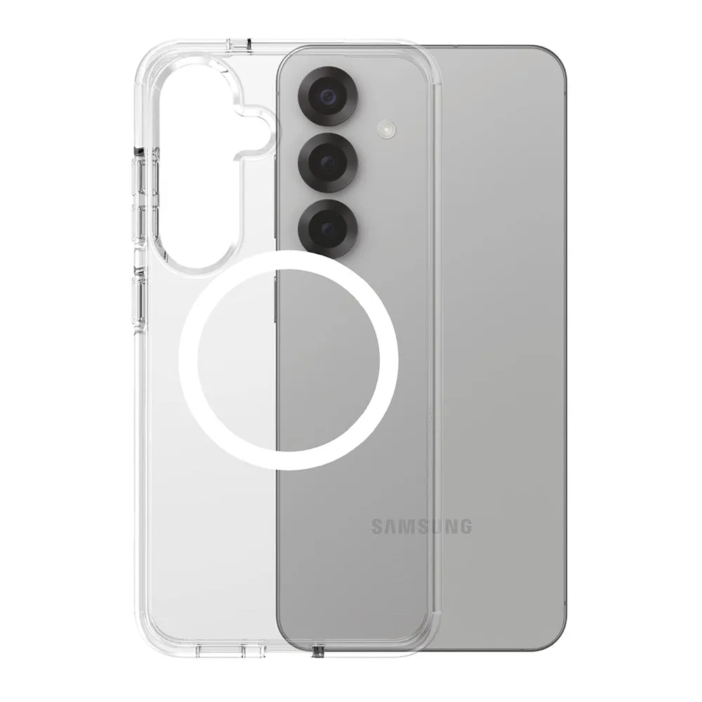 Custodia per Samsung Galaxy S25 S931, PanzerGlass, Care Urban Combat, Trasparente Bianca - immagine 1