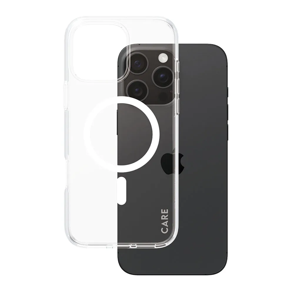 Custodia MagSafe per Apple iPhone 16 Pro Max, PanzerGlass, Care Urban Combat, Trasparente Bianca - immagine 1