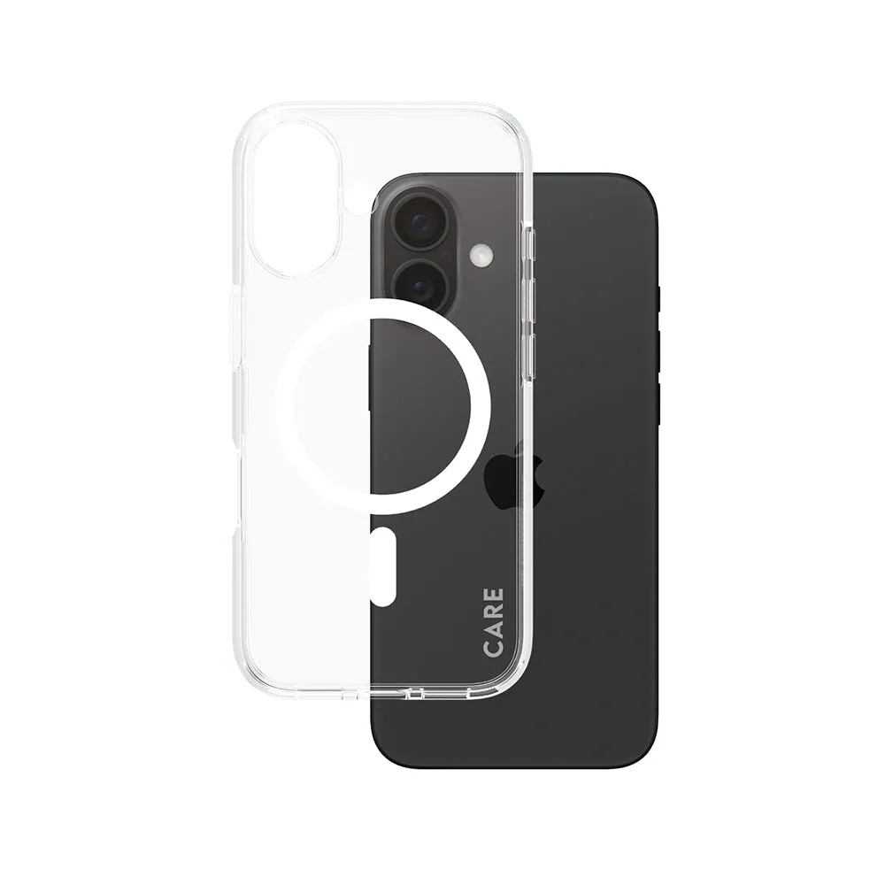 Custodia MagSafe per Apple iPhone 16, PanzerGlass, Care Urban Combat, Trasparente Bianca - immagine 1