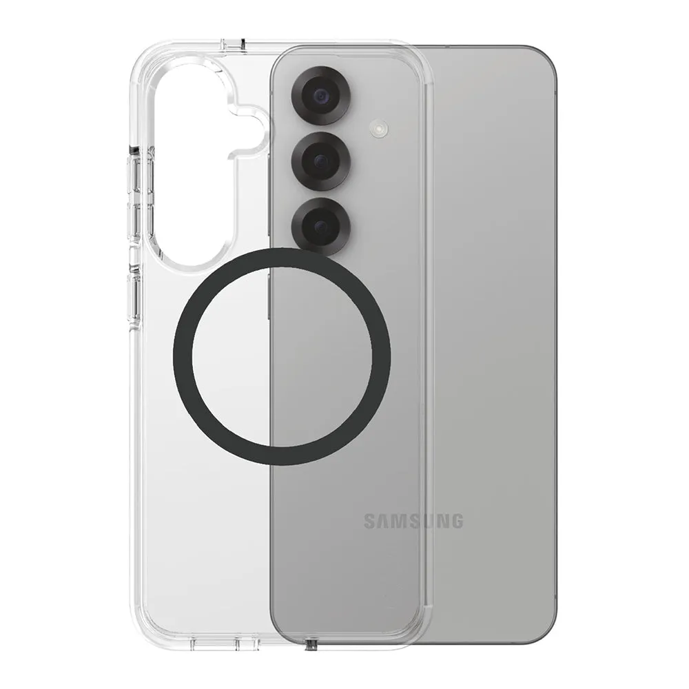 Custodia per Samsung Galaxy S25 S931, PanzerGlass, Care Urban Combat, Trasparente Nera - immagine 1