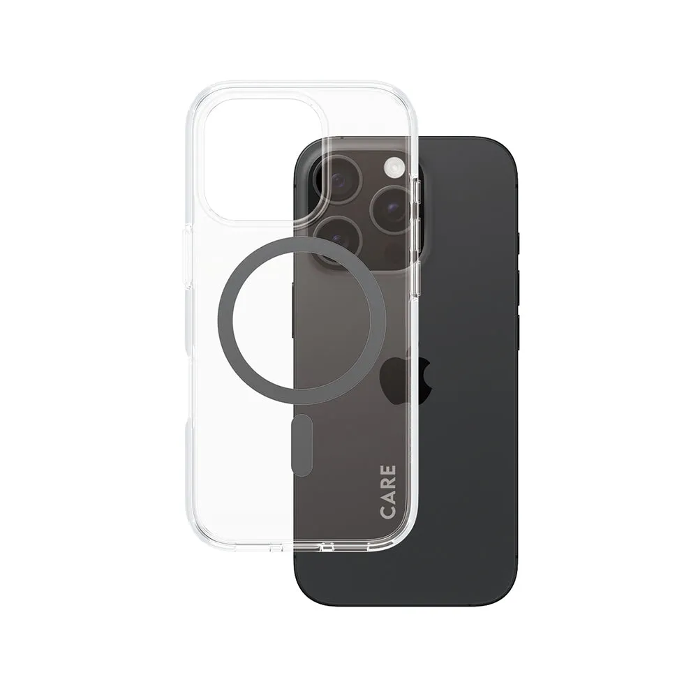 Custodia MagSafe per Apple iPhone 16 Pro, PanzerGlass, Care Urban Combat, Trasparente Nera - immagine 1