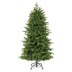 Albero Natale GREENLAND Verde (PVC e PE - H150 D86 cm) 9689304 - immagine 1